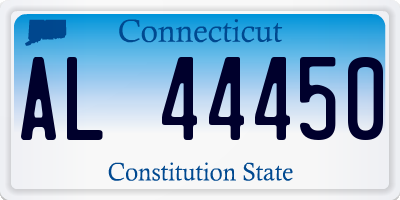 CT license plate AL44450