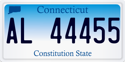 CT license plate AL44455