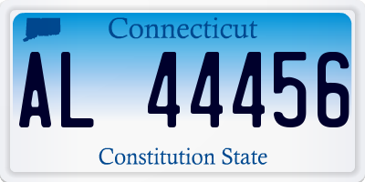 CT license plate AL44456