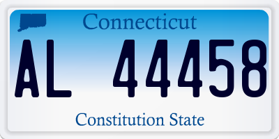 CT license plate AL44458