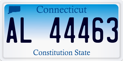CT license plate AL44463