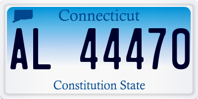 CT license plate AL44470