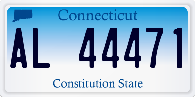 CT license plate AL44471
