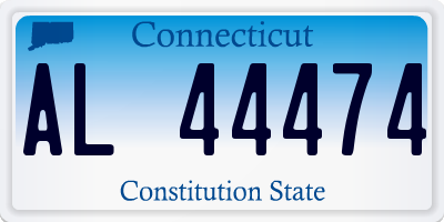 CT license plate AL44474