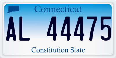 CT license plate AL44475