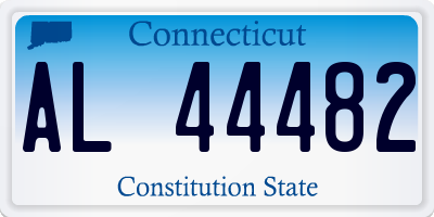 CT license plate AL44482