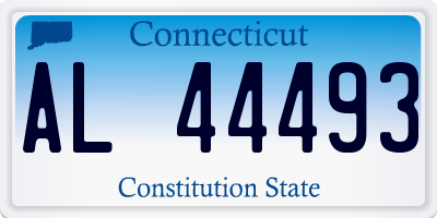CT license plate AL44493