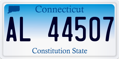 CT license plate AL44507