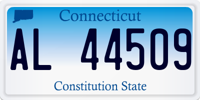 CT license plate AL44509