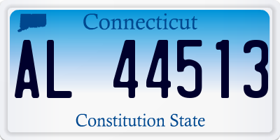 CT license plate AL44513