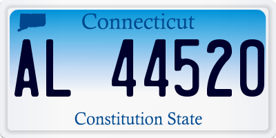 CT license plate AL44520