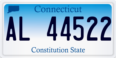 CT license plate AL44522