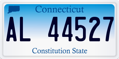 CT license plate AL44527