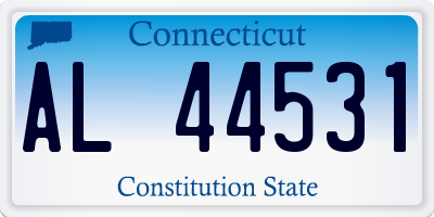 CT license plate AL44531