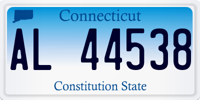 CT license plate AL44538