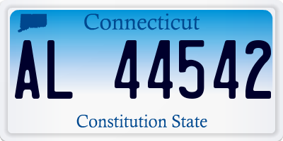 CT license plate AL44542