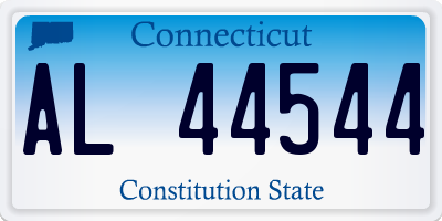 CT license plate AL44544