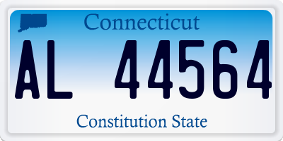 CT license plate AL44564