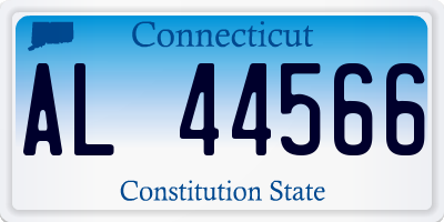 CT license plate AL44566