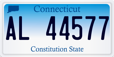 CT license plate AL44577