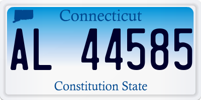 CT license plate AL44585