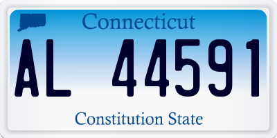 CT license plate AL44591