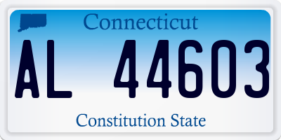 CT license plate AL44603