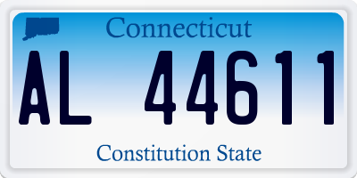 CT license plate AL44611