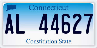 CT license plate AL44627