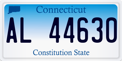 CT license plate AL44630