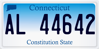 CT license plate AL44642