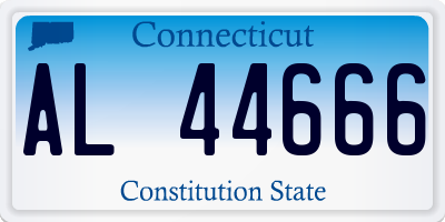 CT license plate AL44666
