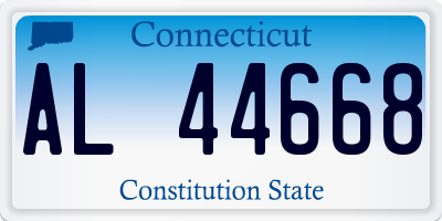 CT license plate AL44668