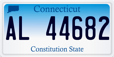 CT license plate AL44682