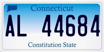 CT license plate AL44684
