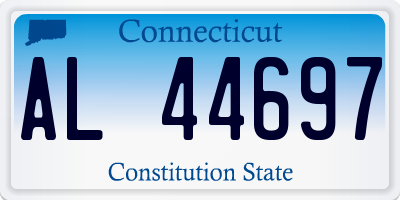 CT license plate AL44697