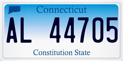 CT license plate AL44705