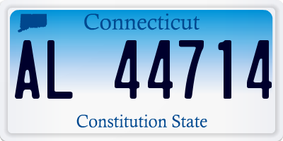 CT license plate AL44714