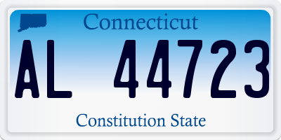 CT license plate AL44723