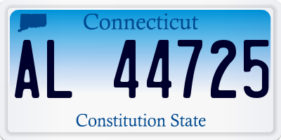 CT license plate AL44725