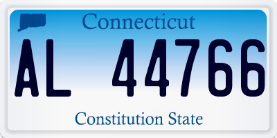 CT license plate AL44766