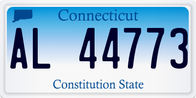 CT license plate AL44773