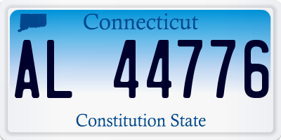 CT license plate AL44776