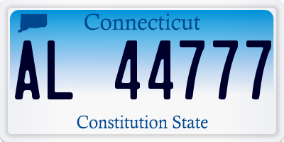 CT license plate AL44777