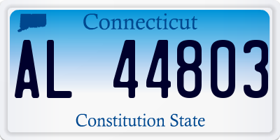 CT license plate AL44803