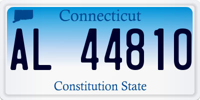 CT license plate AL44810