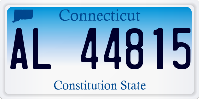 CT license plate AL44815
