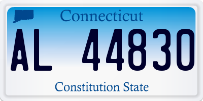 CT license plate AL44830