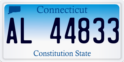 CT license plate AL44833