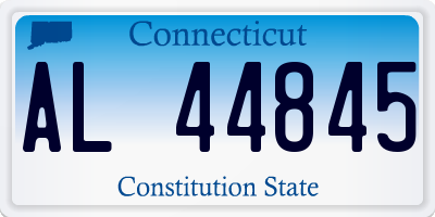CT license plate AL44845